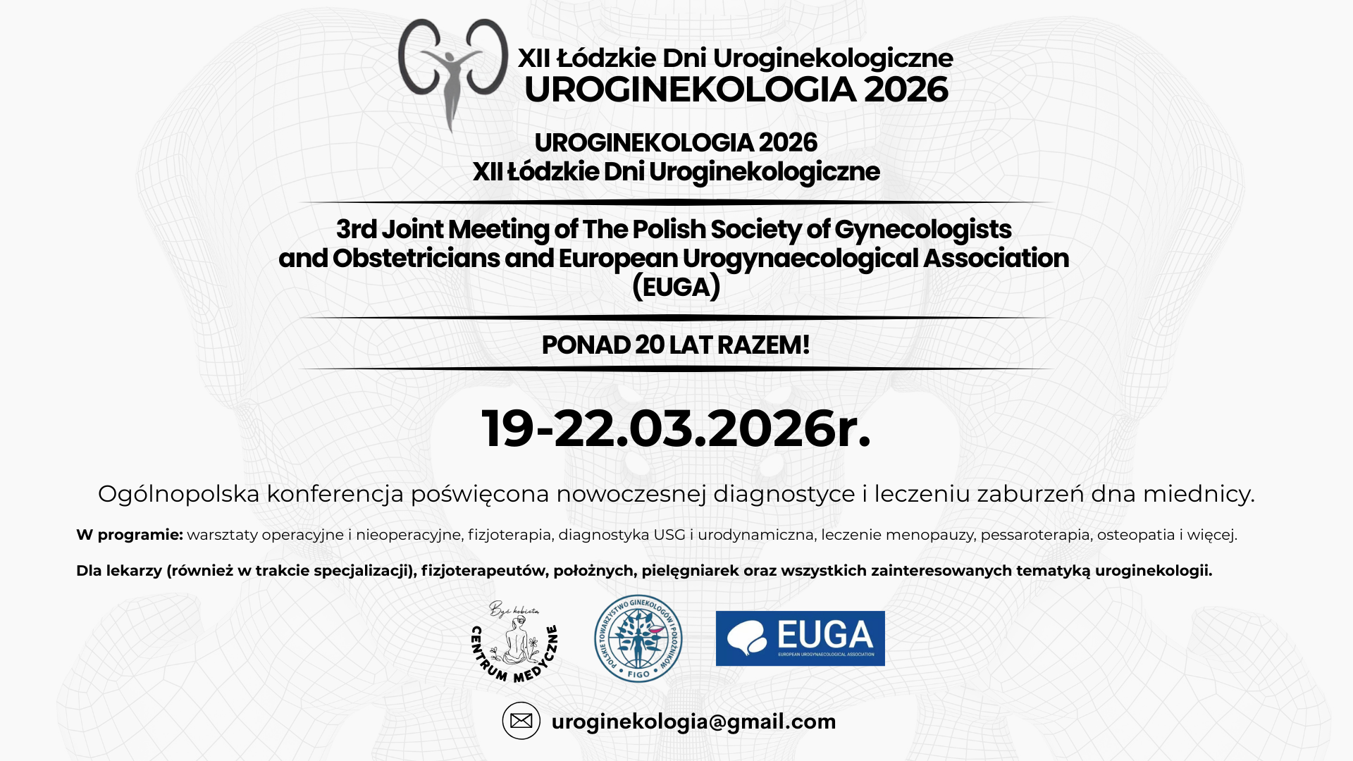 Plakat promujący Uroginekologia 2026
